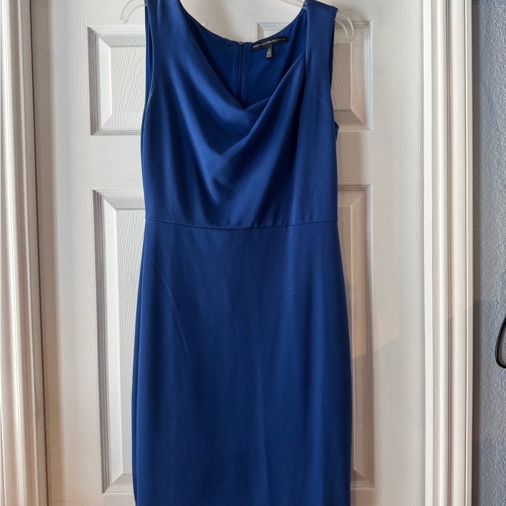White House Black Market Royal Blue Midi Dress